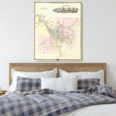 Stad Oshkosh, provincie Winnebago Co Canvas Afdruk (Insitu (Slaapkamer))