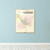 Stad Oshkosh, provincie Winnebago Co Canvas Afdruk (Insitu (Houten vloer))
