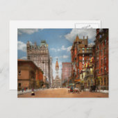 Stad - PA Philadelphia - Broad Street 1905 Briefkaart (Voorkant / Achterkant)