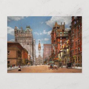 Stad - PA Philadelphia - Broad Street 1905 Briefkaart