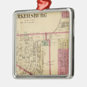 Stad Parkersburg, West Virginia Metalen Ornament (Links)
