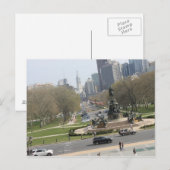 Stad Philadelphia Briefkaart (Voorkant / Achterkant)