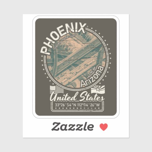 STAD PHOENIX ARIZONA - HOENIX STAD STICKER (Vel)