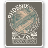 STAD PHOENIX ARIZONA - HOENIX STAD STICKER (Voorkant)