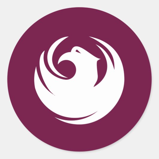 Stad Phoenix Officiële Logo Ronde Sticker (Voorkant)