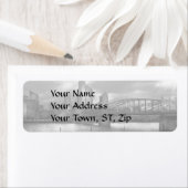 Stad - Pittsburgh, PA - Smithfield Bridge BW Etiket (Insitu)