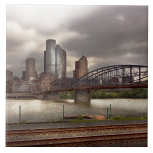 Stad - Pittsburgh, PA - Smithfield Bridge Tegeltje