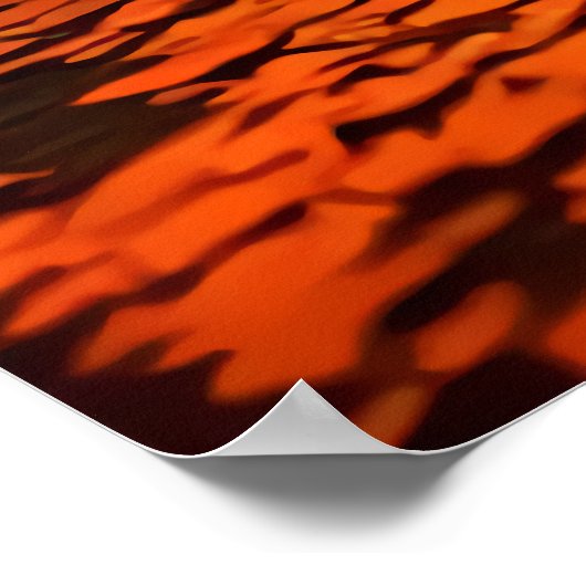 Stad, pompoen en pompoenmaan | AI Art Poster (Hoek)