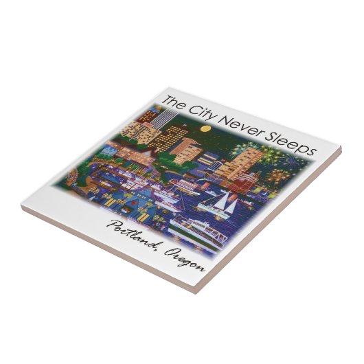 Stad Portland Tile Tegeltje (Zijkant)