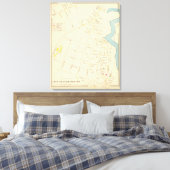 Stad Portsmouth 4 Canvas Afdruk (Insitu (Slaapkamer))