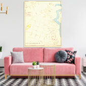 Stad Portsmouth 4 Canvas Afdruk (Insitu (Woonkamer))