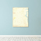 Stad Portsmouth 4 Canvas Afdruk (Insitu (Houten vloer))