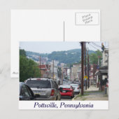 Stad Pottsville, Pennsylvania Post Card Briefkaart (Voorkant / Achterkant)