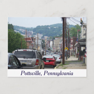 Stad Pottsville, Pennsylvania Post Card Briefkaart