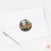 Stad - Providence RI - De Silhouet Ronde Sticker (Envelop)