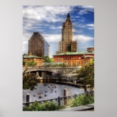Stad - Providence RI - The Skyline Poster (Voorkant)