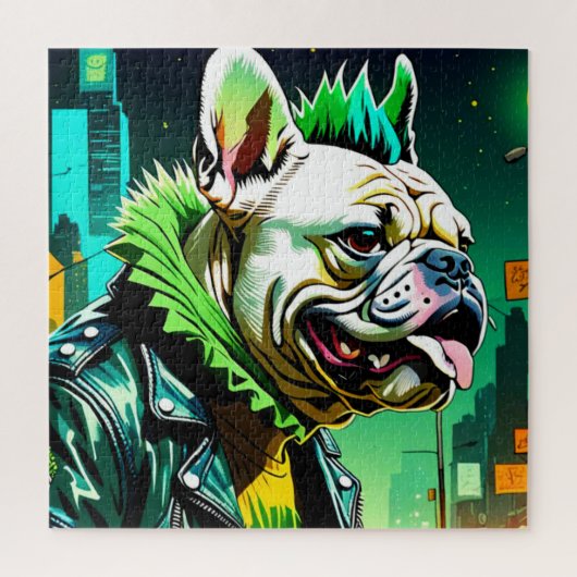STAD PUNK BULLDOG 2 LEGPUZZEL (Verticaal)