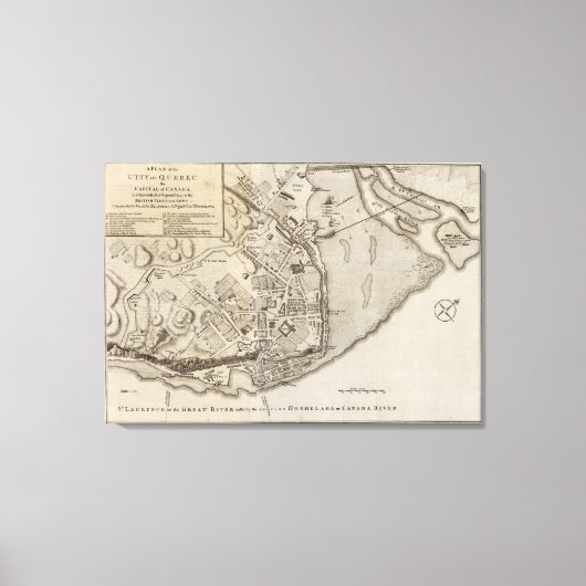 Stad Quebec Canvas Afdruk (Voorkant)