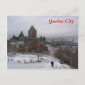 Stad Quebec in de winter Briefkaart (Voorkant)