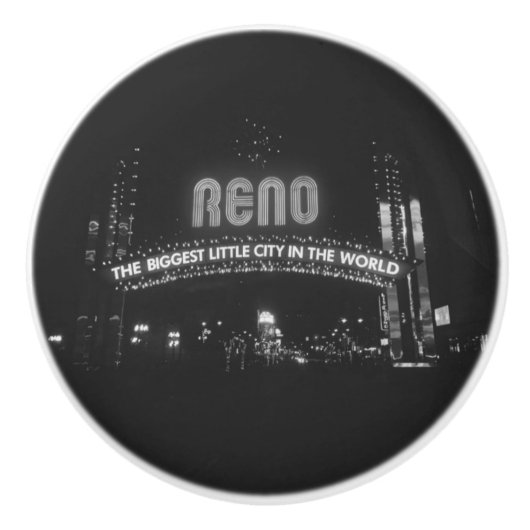 Stad Reno Keramische Knop (Voorkant)