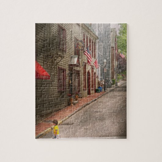 Stad - Rhode Island - Newport - Reis Legpuzzel (Verticaal)