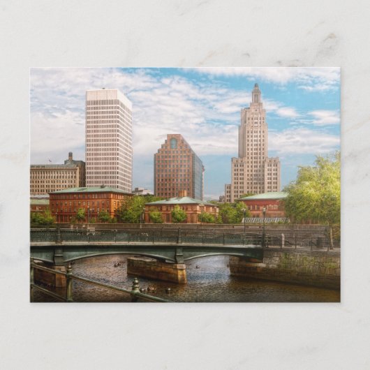 Stad - RI - Providence - The city of Providence Briefkaart (Voorkant)