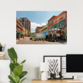 Stad - Roanoke, VA - De City Market Poster (Thuiskantoor)