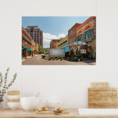 Stad - Roanoke, VA - De Stadsmarkt Poster (Keuken)