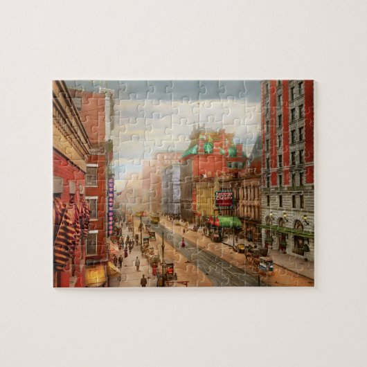 Stad - Rochester NY - National Theatre 1908 Legpuzzel (Horizontaal)