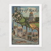 Stad Rocks, Idaho - Grote letterscènes Briefkaart (Voorkant)