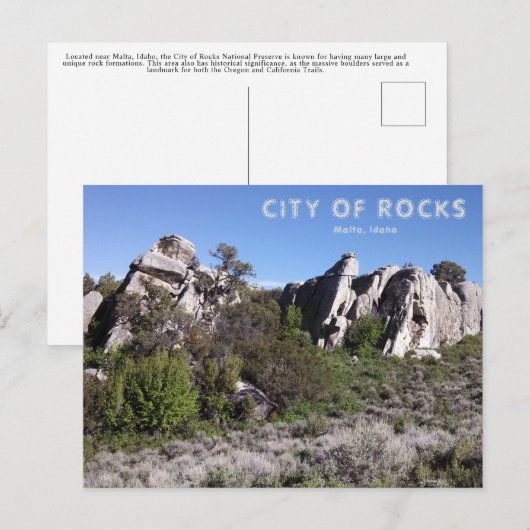 Stad Rocks National Preserve Post Card Briefkaart (Voorkant / Achterkant)