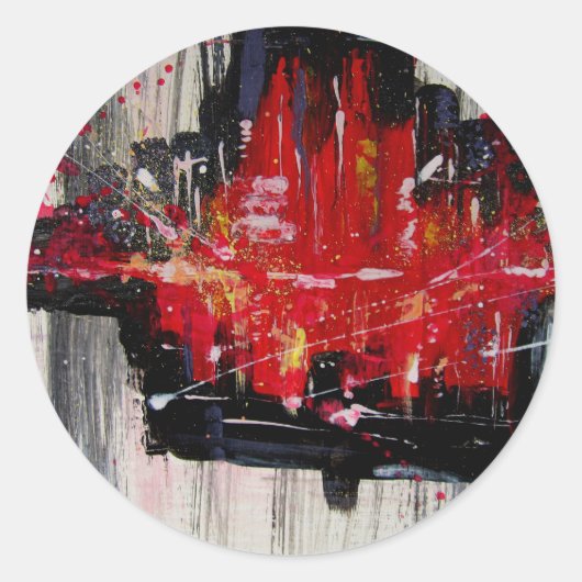 stad ronde sticker (Voorkant)