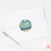 stad ronde sticker (Envelop)