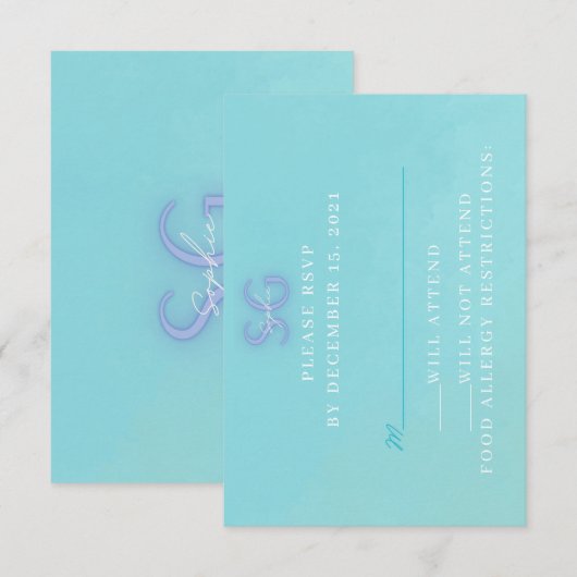 stad rsvp kaartje (Voorkant / Achterkant)