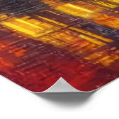 Stad 's nachts | AI Art Poster (Hoek)