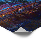 Stad 's nachts poster (Hoek)