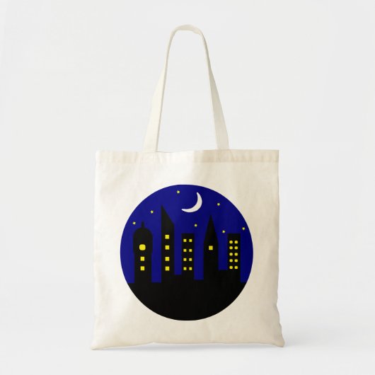 stad ' s nachts tote bag (Voorkant)