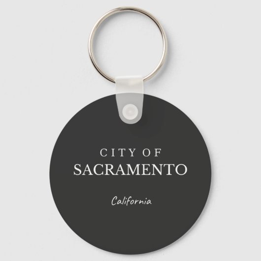 Stad Sacramento, Californië Sleutelhanger (Voorkant)