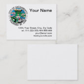 Stad Sacramento-zegel Visitekaartje (Voorkant / Achterkant)