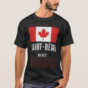 Stad Saint Rémi CANADA Canadese Vlag Souvenir T-shirt