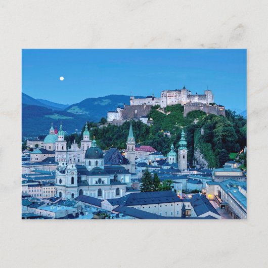 stad Salzburg, Oostenrijk Briefkaart (Voorkant)