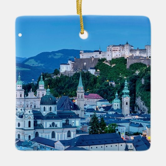 stad Salzburg, Oostenrijk Keramisch Ornament (Voorkant)