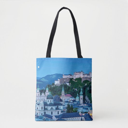 stad Salzburg, Oostenrijk Tote Bag (Voorkant)