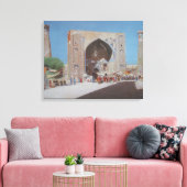 Stad Samarkand (door Vasily Vereshchagin) Canvas Afdruk (Insitu (Woonkamer))