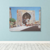 Stad Samarkand (door Vasily Vereshchagin) Canvas Afdruk (Insitu (Houten vloer))