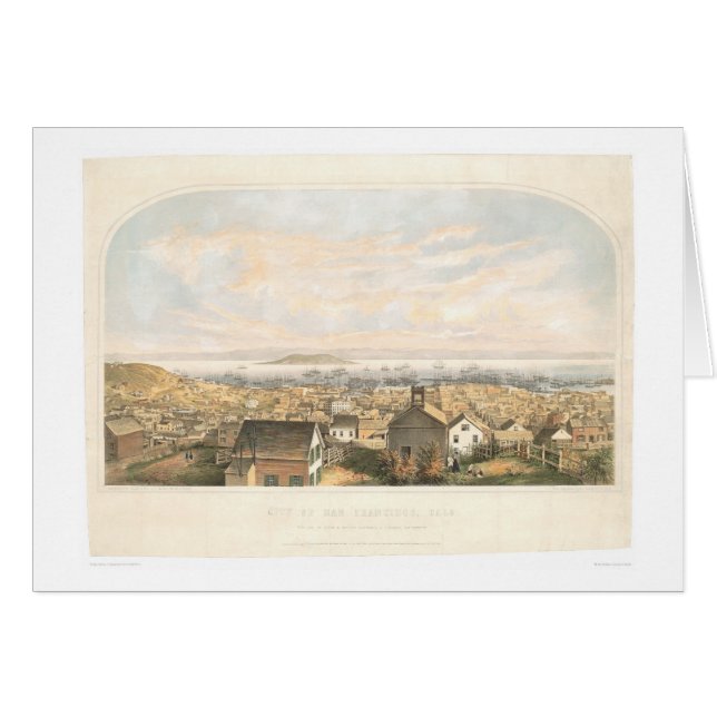 Stad San Francisco, CA. 1852 (1065 A) (Voorkant Horizontaal)