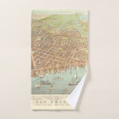 stad San Francisco Restored Map, 1878 Bad Handdoek (Handdoek)