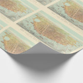  stad San Francisco Restored Map, 1878 Cadeaupapier (Hoek)