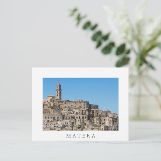 Stad Sassi di Matera in Italië Briefkaart (Staand voorkant)