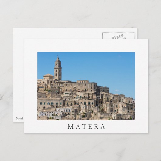 Stad Sassi di Matera in Italië Briefkaart (Voorkant / Achterkant)